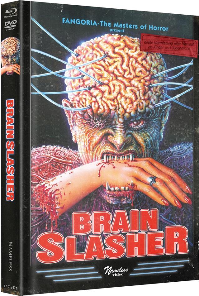 Brain Slasher (1992) Wattiert, Limited Edition, Mediabook, Uncut, Blu-ray + DVD