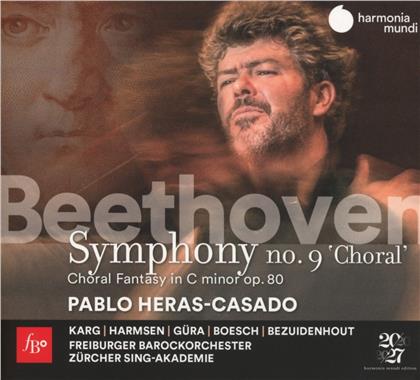 Ludwig van Beethoven (1770-1827), Pablo Heras-Casado, Freiburger Barockorchester & Z&uuml;rcher Sing-Akademie - Symphony No.9 Choral & Choral Fantasie (2 CDs)