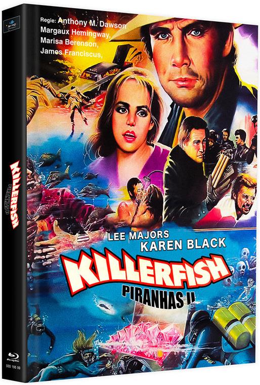 Killerfish - Piranhas 2 (1979) Cover G, Limited Edition, Mediabook, 2 Blu-rays