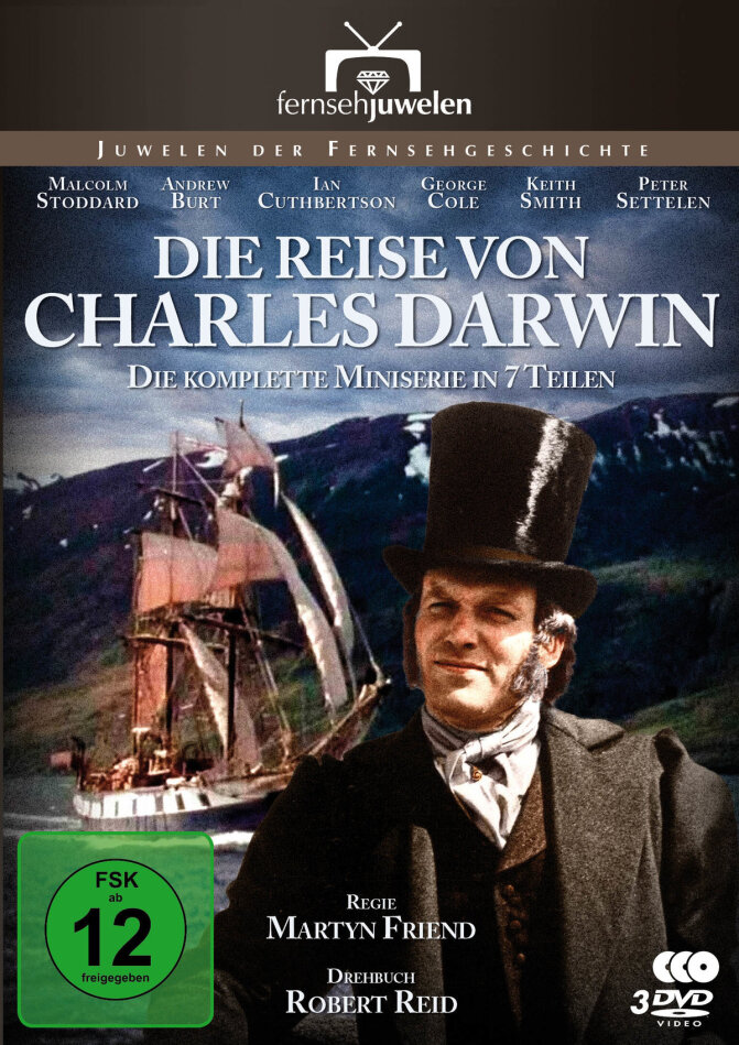 Die Reise von Charles Darwin - Die komplette Serie in 7 Teilen Fernsehjuwelen, 3 DVD