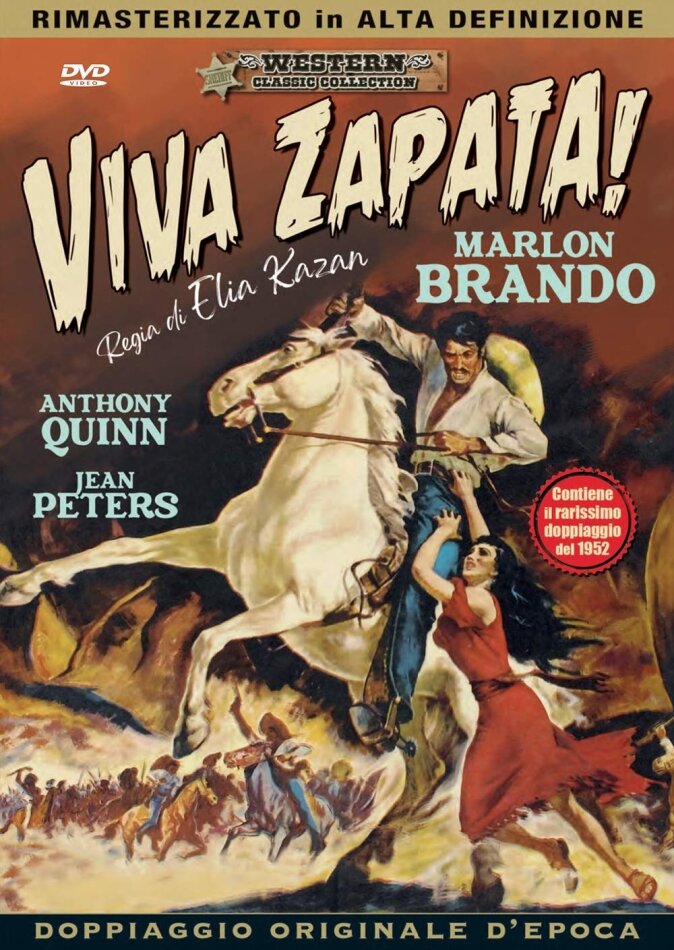Viva Zapata! (1952) Western Classic Collection, Doppiaggio Originale D'epoca, HD-Remastered, n/b