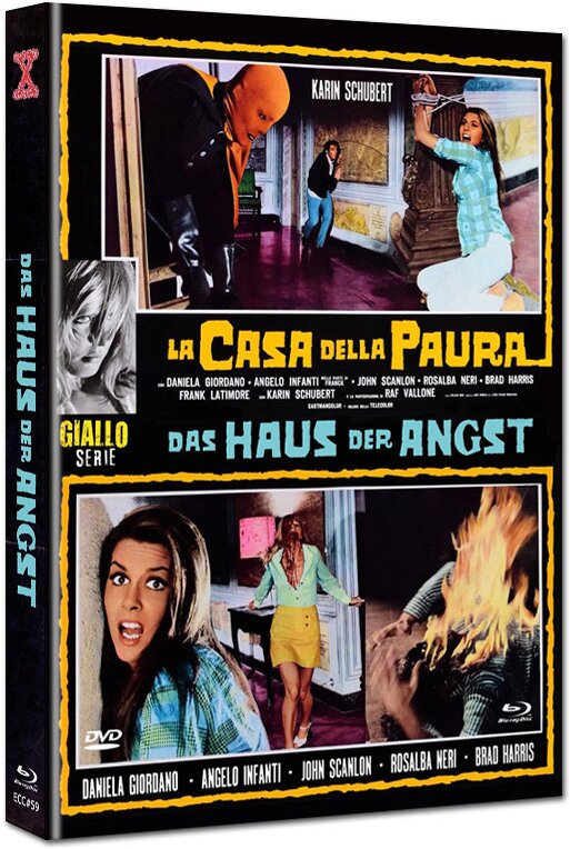 Das Haus der Angst - La Casa della paura (1974) Eurocult Collection, Cover E, Giallo Serie, Limited Edition, Mediabook, Blu-ray + DVD