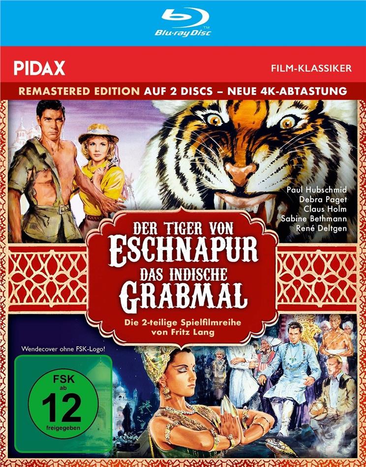 Der Tiger von Eschnapur / Das indische Grabmal (1959) Pidax Film-Klassiker, Remastered, 2 Blu-rays