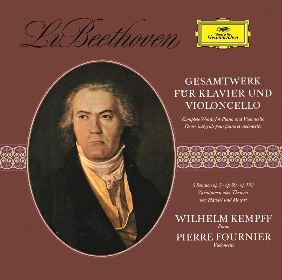 Ludwig van Beethoven (1770-1827), Pierre Fournier & Wilhelm Kempff - Gesamtwerk Für Klavier und Cello UHQCD, Limited, Japan Edition, Remastered