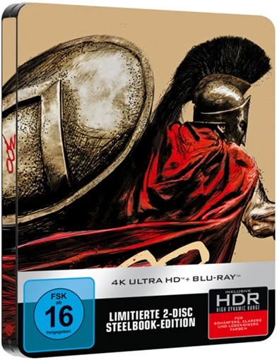 300 (2006) Steelbook, 4K Ultra HD + Blu-ray