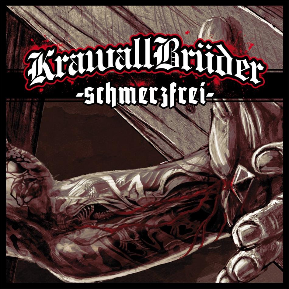 Krawallbrüder - Schmerzfrei 2020 Reissue, Édition Limitée, Green/Black/WhiteSplatter Vinyl, LP