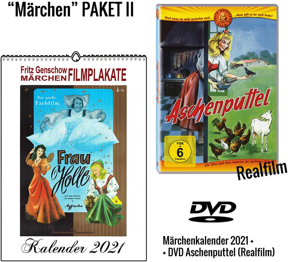 Aschenputtel - + Märchenkalender 2021 (A4 Wandkalender) (1955)