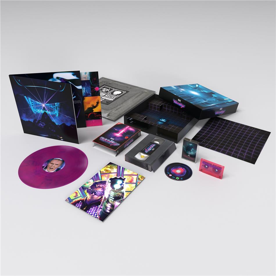 Muse - Simulation Theory Collectors Edition, Limited Edition, Pink/Blue Marbled Vinyl, LP + Blu-ray + Audiokassette