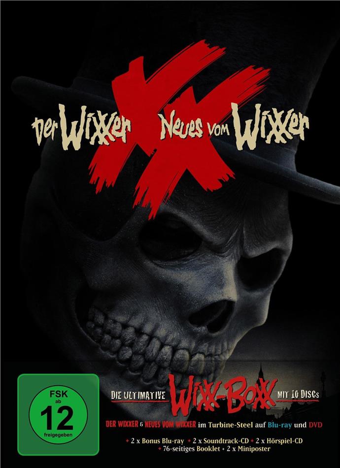 Der Wixxer / Neues vom Wixxer - Die ultimative WiXX-BoXX Limited Edition, 4 Blu-rays + 2 DVDs + 4 CDs