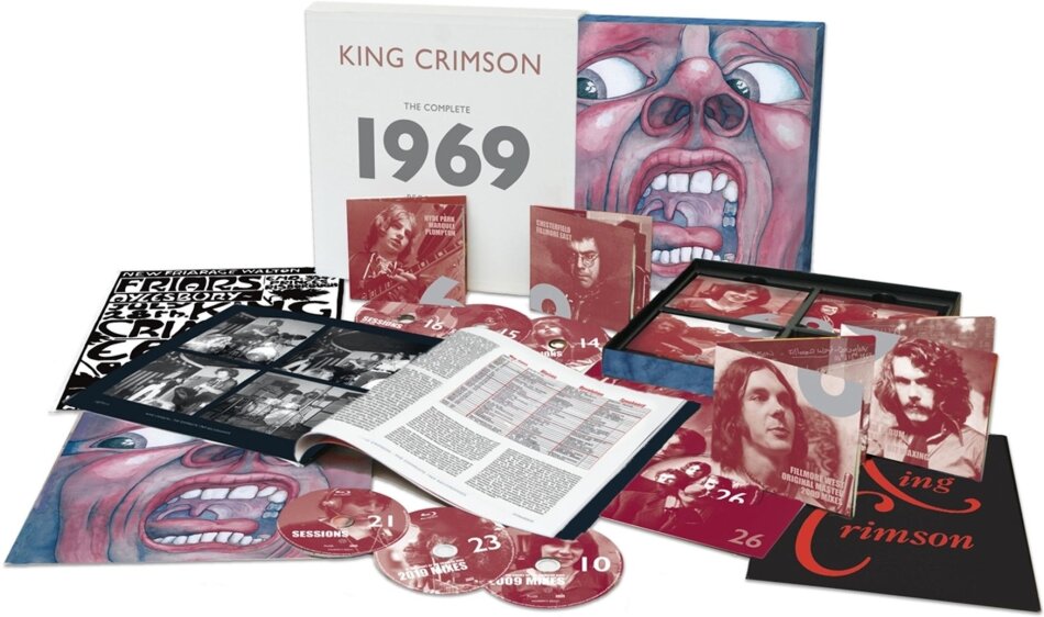 King Crimson - The Complete 1969 Recordings 2020 Reissue, Panegyric, Boxset, 20 CDs + 2 DVDs + 4 Blu-rays