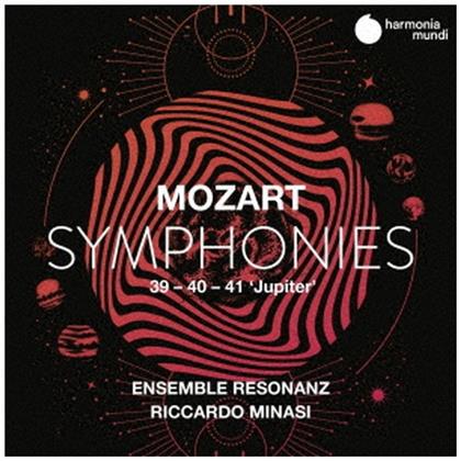Ensemble Resonanz, Wolfgang Amadeus Mozart (1756-1791) & Riccardo Minasi - Symphonies 39, 40, 41 Jupiter (2 CDs)