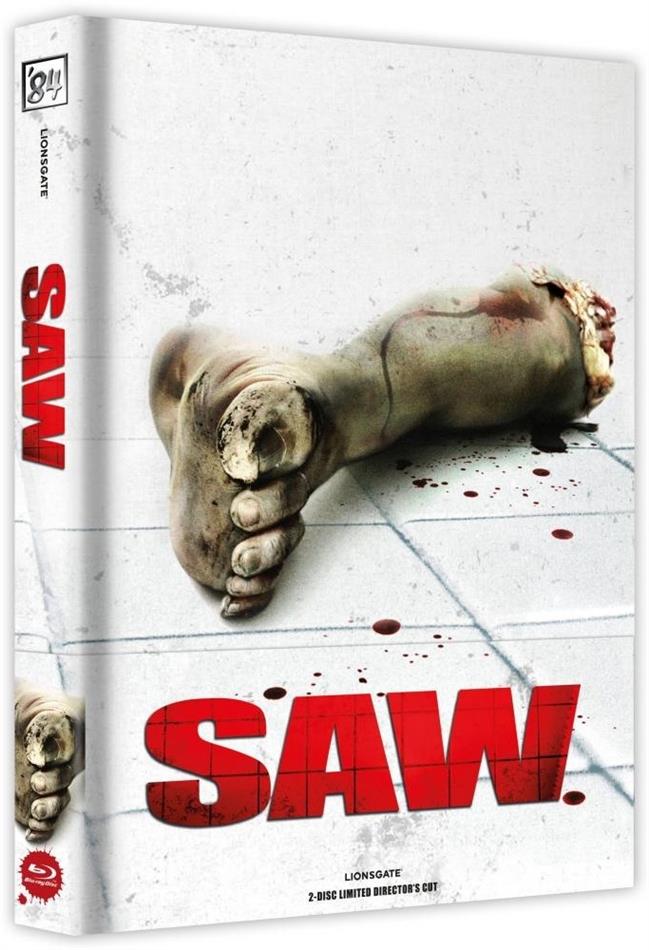 Saw (2004) Cover A, Director's Cut, Limited Edition, Mediabook, Blu-ray + DVD