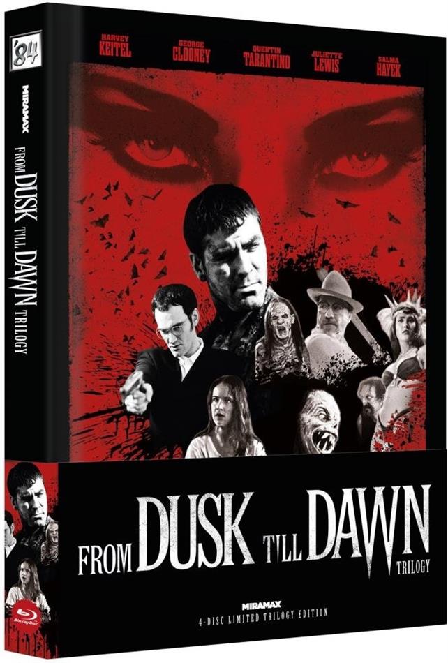 From Dusk Till Dawn - Trilogy Cover C, Wattiert, Limited Edition, Mediabook, Uncut, 4 Blu-rays