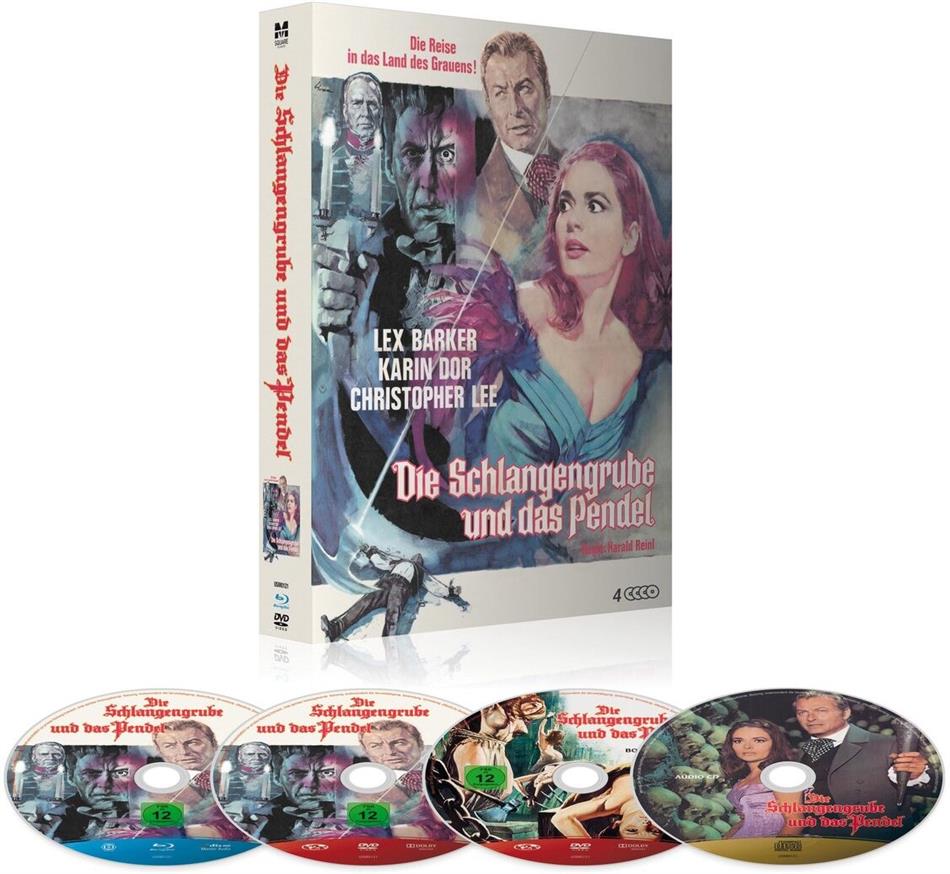 Die Schlangengrube und das Pendel (1967) Deluxe Edition, Limited Edition, Mediabook, Blu-ray + 2 DVDs + CD