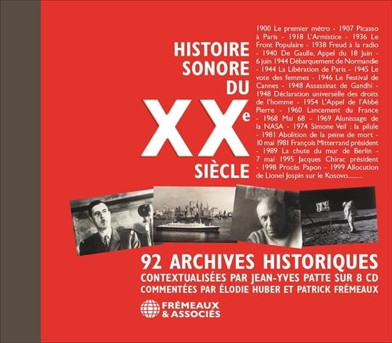 Histoire Sonore Du XXe Siècle - 92 Archives Historiques 8 CDs