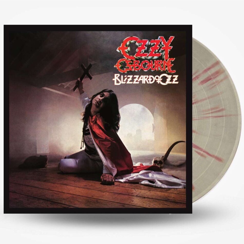 Ozzy Osbourne - Blizzard Of Ozz Epic Legacy, 2021 Reissue, Silver with Red Swirl Vinyl, LP