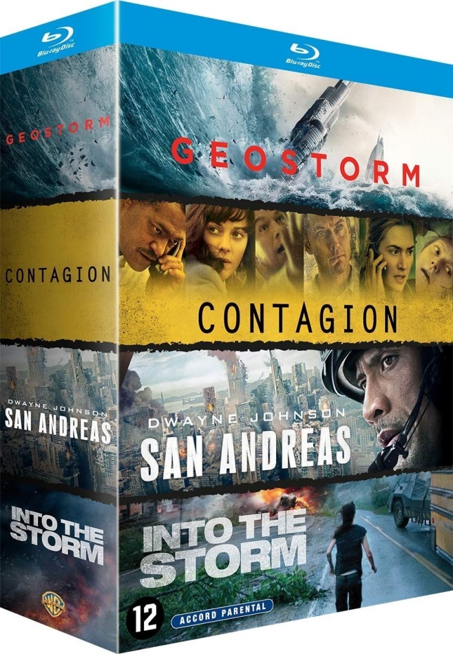 Geostorm / Contagion / San Andreas / Into the Storm - Black Storm 4 Blu-ray