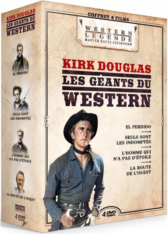 Kirk Douglas - Les géants du Western - El Perdido / Seuls sont les indomptés / L'homme qui n'a pas d'étoile / La route de l'ouest Western de Légende, 4 DVDs