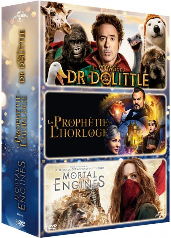 Le voyage du Dr Dolittle / La prophétie de l'horloge / Mortal Engines 3 DVDs