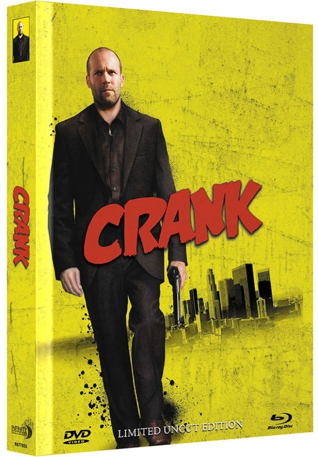 Crank (2006) Cover C, Extended Edition, Limited Collector's Edition, Mediabook, Uncut, Blu-ray + DVD