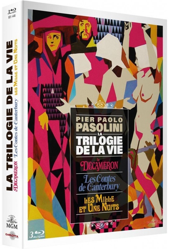 La trilogie de la vie - Pier Paolo Pasolini - Le Décaméron / Les Contes de Canterbury / Les mille et une nuits Édition Collector Limitée, 3 Blu-ray