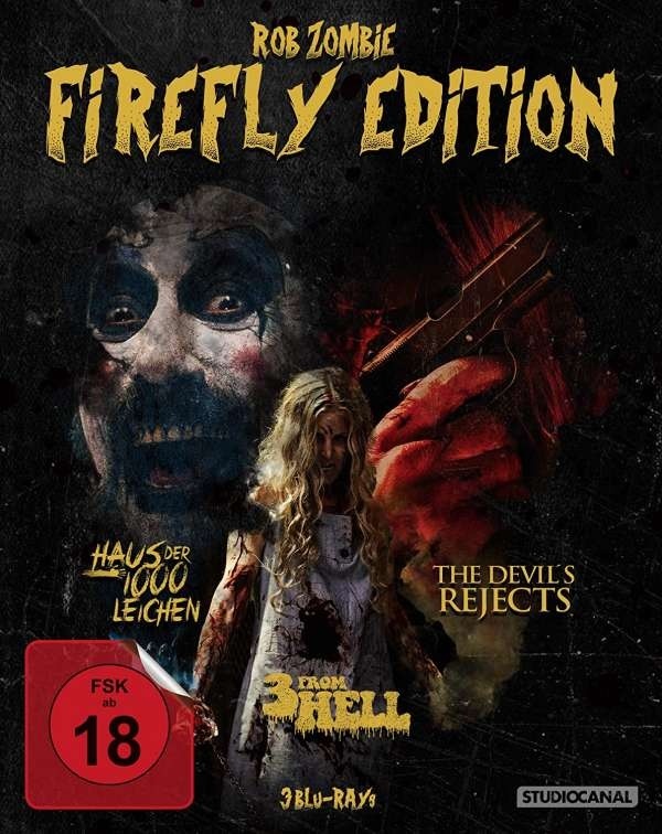 Rob Zombie Firefly Edition - Haus der 1000 Leichen / The Devil's Rejects / 3 From Hell 3 Blu-rays