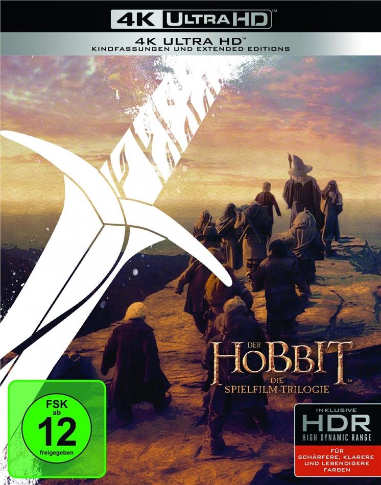 Der Hobbit - Die Spielfilm-Trilogie Extended Edition, Kinoversion, 6 4K Ultra HDs