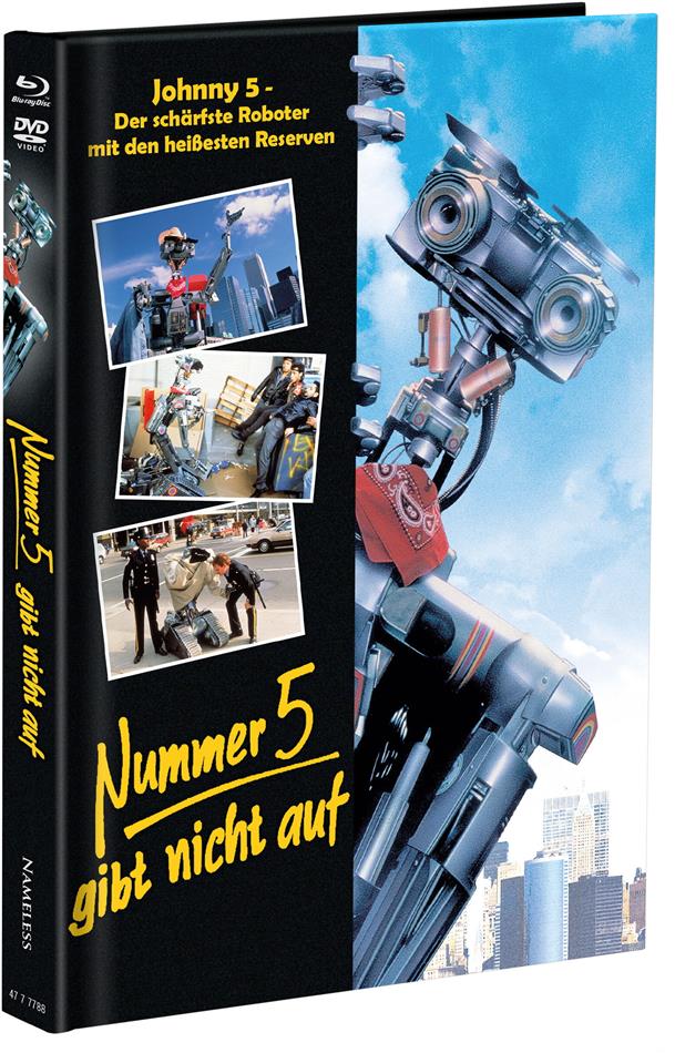 Nummer 5 gibt nicht auf (1988) Cover B, Limited Edition, Mediabook, Blu-ray + DVD