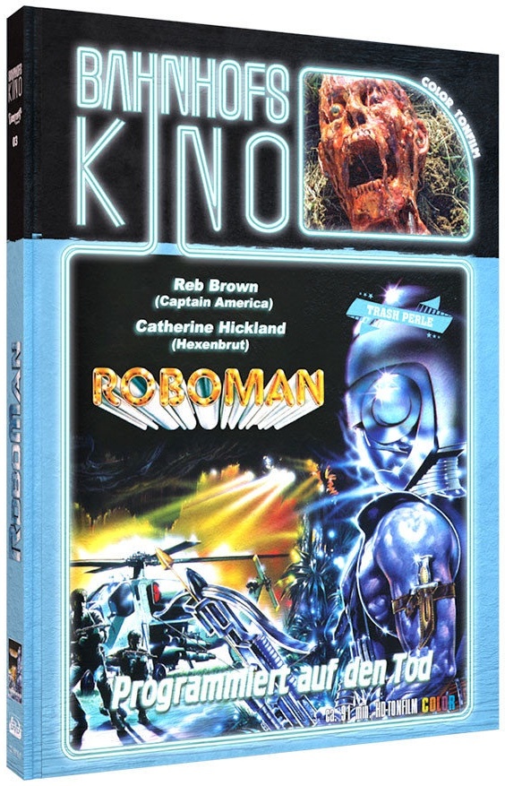 Roboman (1988) Cover A, Bahnhofskino, Limited Edition, Mediabook, Blu-ray + DVD