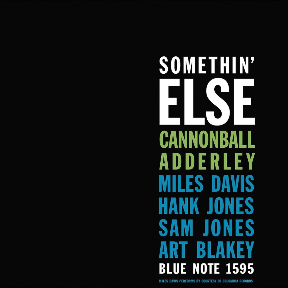 Cannonball Adderley - Somethin' Else 2021 Reissue, Blue Note, LP
