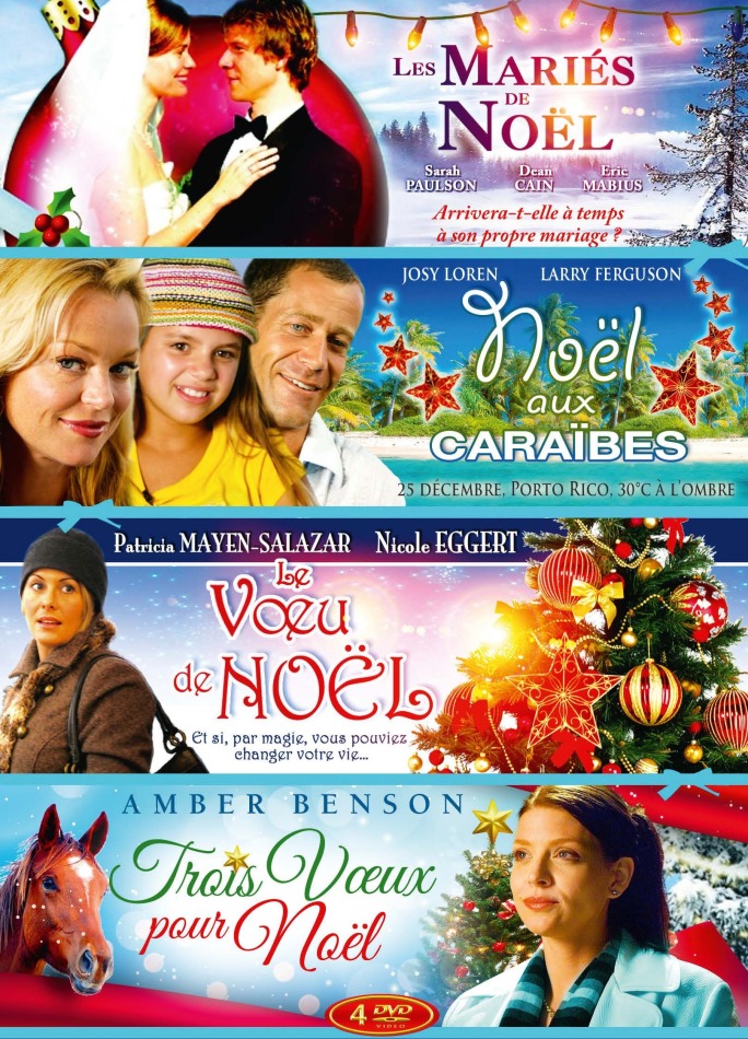 Les mariés de Noël / Noël aux Caraïbes / Le voeu de Noël / Trois voeux pour Noël 4 DVD