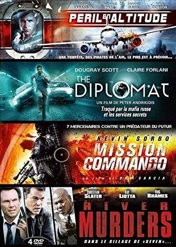 Péril en attitude / The Diplomat / Mission Commando / River Murders 4 DVDs
