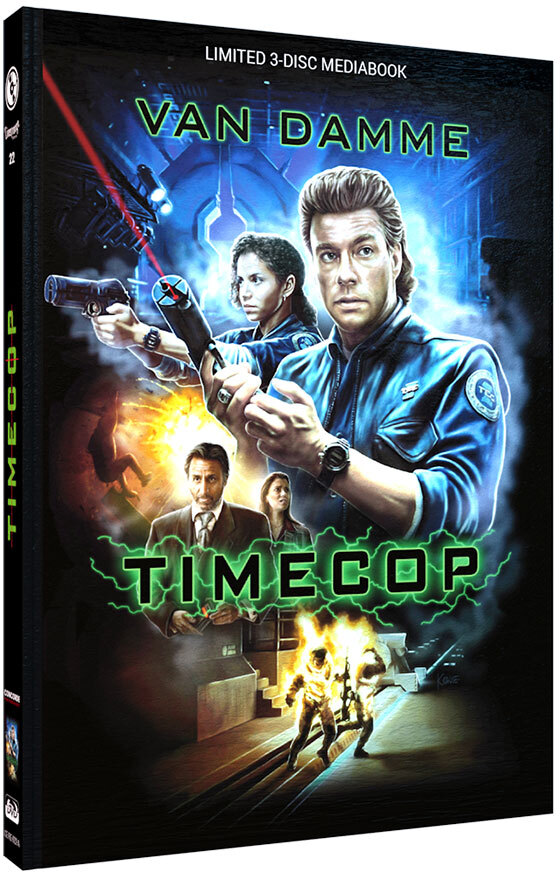 Timecop (1994) Cover A, Limited Cinestrange Extreme Edition, Limited Edition, Mediabook, Blu-ray + 2 DVDs