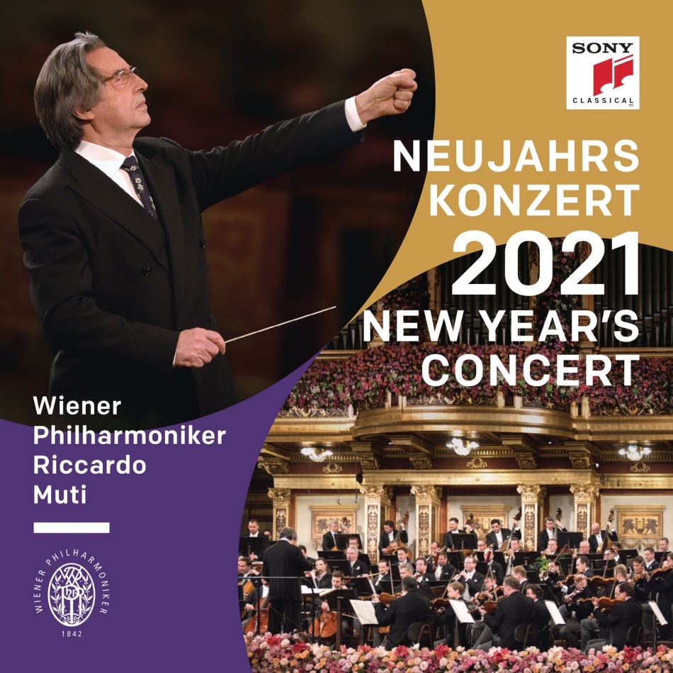Wiener Philharmoniker & Riccardo Muti - Neujahrskonzert 2021 / New Year's Concert 2021 / C International Version, Booklet German, English & French, 2 CDs