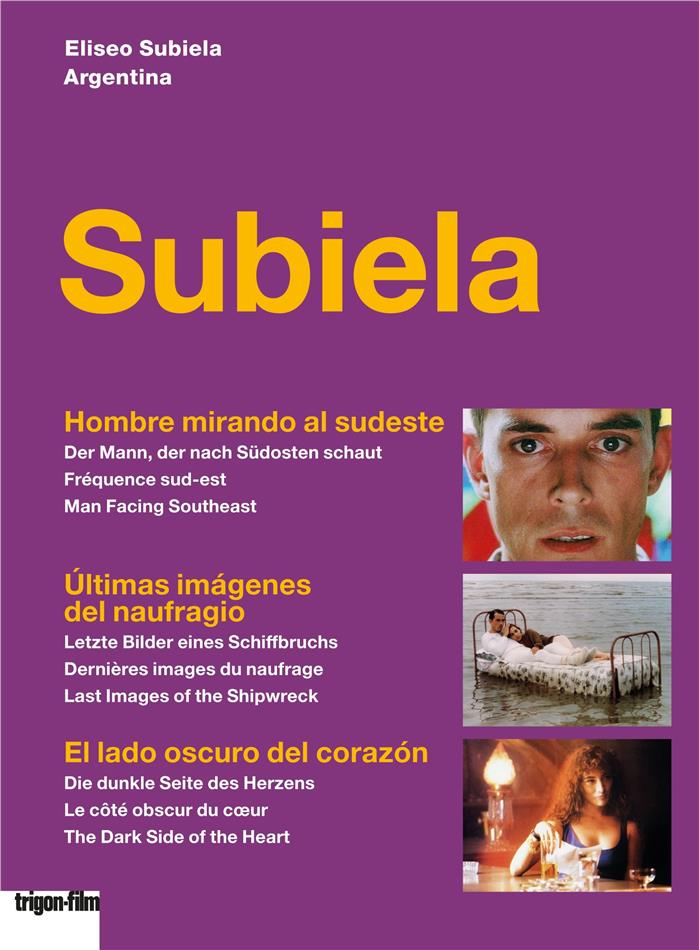 Subiela - Hombre mirando al sudeste / Últimas imágenes del naufragio / El lado oscuro del corazón Trigon-Film, 3 DVDs