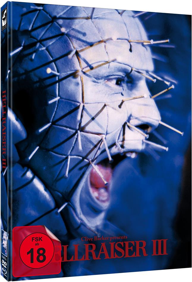 Hellraiser 3 (1992) Cover A, Limited Edition, Mediabook, Uncut, Blu-ray + DVD