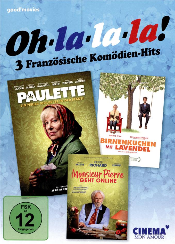 Oh la la la! 3 Französische Komödien-Hits - Paulette / Birnenkuchen mit Lavendel / Monsieur Pierre geht online 3 DVDs
