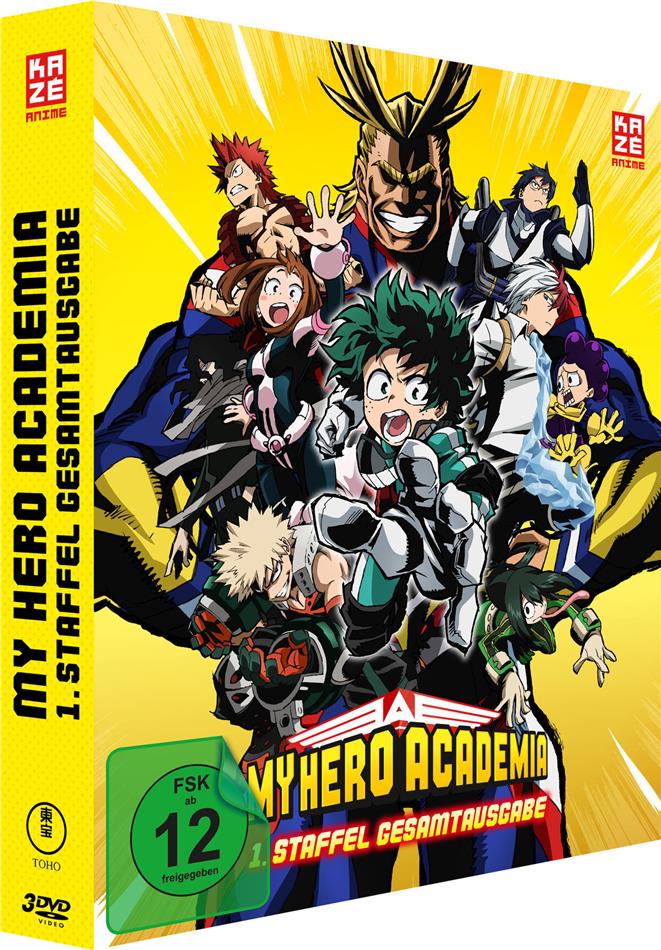 My Hero Academia - Staffel 1 Gesamtausgabe, Deluxe Edition, 3 DVDs