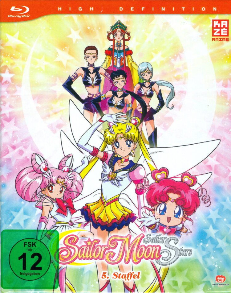 Sailor Moon Sailor Stars - Staffel 5 Gesamtausgabe, Schuber, Digipack, Remastered, 5 Blu-rays
