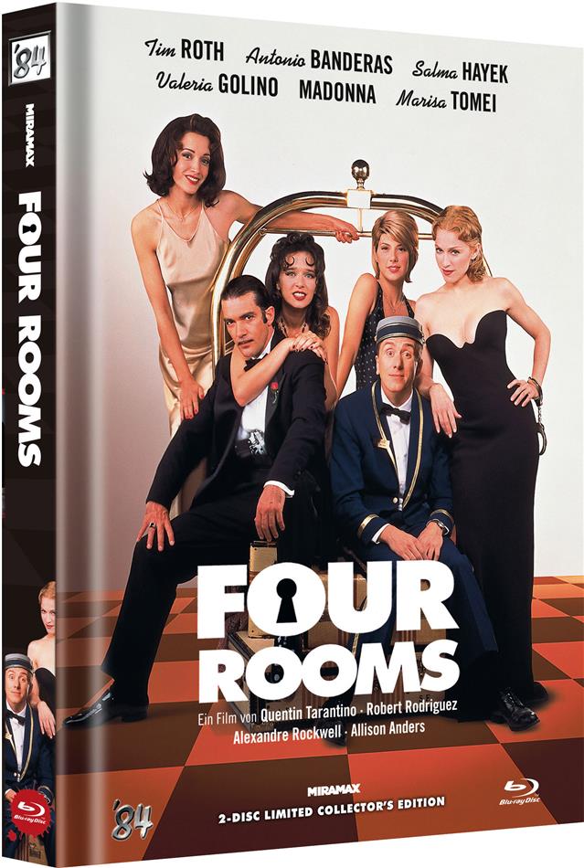 Four Rooms (1995) Cover D, Limited Collector's Edition, Mediabook, Uncut, Blu-ray + DVD