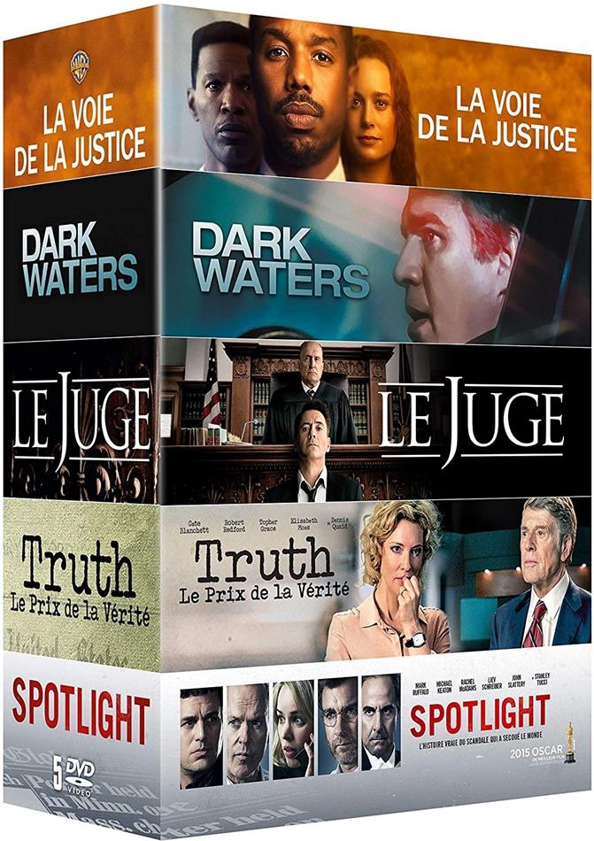 La voie de la justice / Le Juge / Truth / Spotlight / Dark Waters 5 DVDs