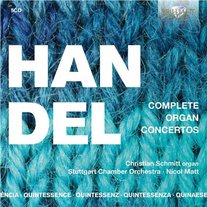 Georg Friedrich H&auml;ndel (1685-1759), Nicol Matt, Christian Schmitt & Stuttgart Chamber Orchestra - Complete Organ Concertos (5 CDs)