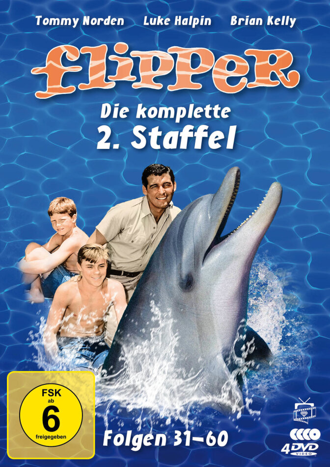Flipper - Staffel 2 Fernsehjuwelen, Schuber, 4 DVDs