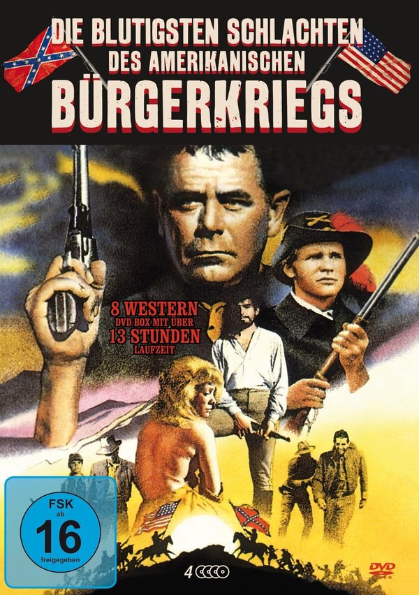 Die blutigsten Schlachten des Amerikanischen Bürgerkriegs 4 DVDs