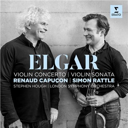 Sir Edward Elgar (1857-1934), Sir Simon Rattle, Renaud Capu&ccedil;on, Stephen Hough & The London Symphony Orchestra - Violinkonzert / Violinsonate