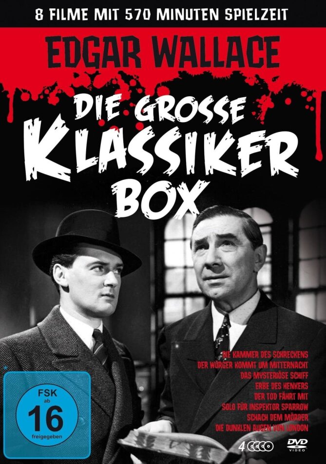 Edgar Wallace - Die grosse Klassiker Box 4 DVDs
