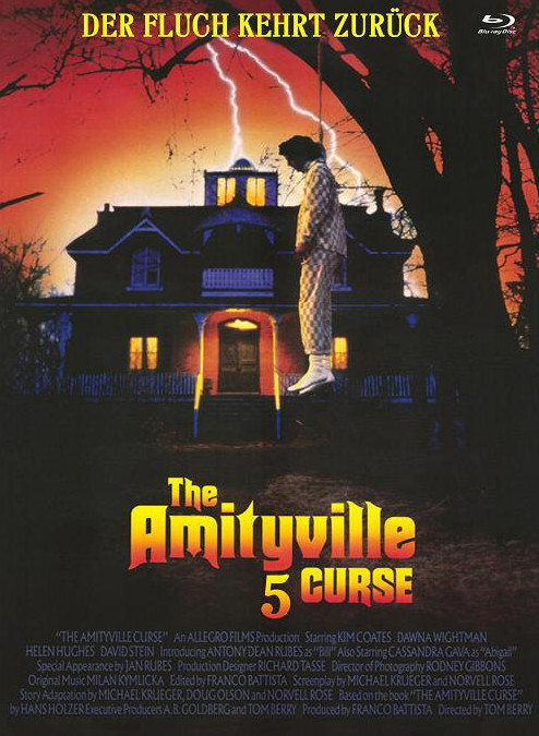 The Amityville 5 - The Curse (1990) Cover D, Limited Edition, Mediabook, Uncut, Blu-ray + DVD