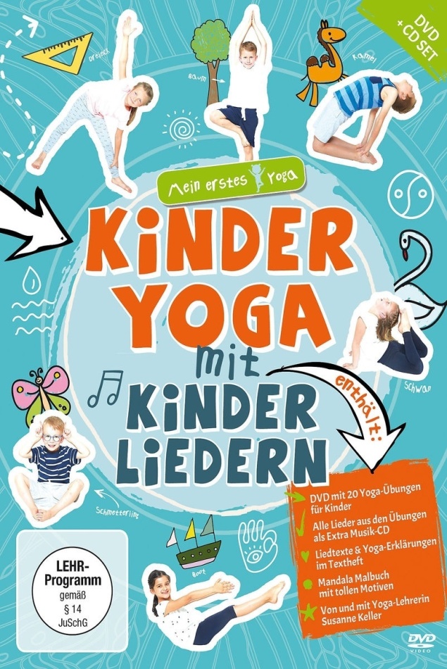 Kinderyoga mit Kinderliedern - Mein Erstes Yoga DVD + CD