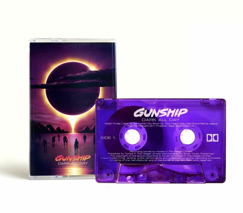 Gunship - Dark All Day Bonustrack, Transparent Purple MC