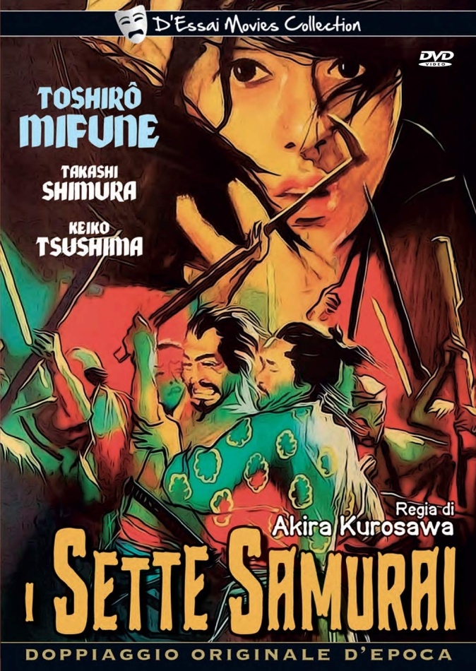 I sette samurai (1954) Versione Integrale, Doppiaggio Originale D'epoca, D'Essai Movies Collection, s/w